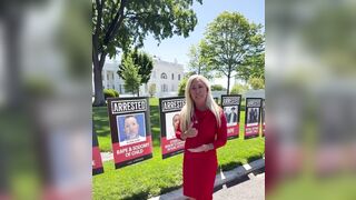 Rep. Marjorie Taylor Greene went to the Lawn of the White House and exposed aliens