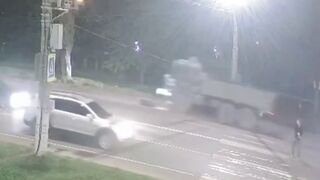 Wow: Man in a Giant Military Vehicle Runs Over Boy stuck in the Tires