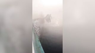 The final seconds of life of a group of people can be seen.