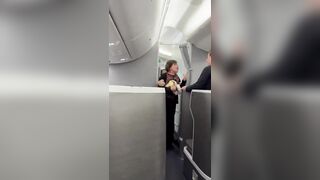 Elderly Woman Tries to Storm American Airlines Cockpit before being Stopped by Everyone