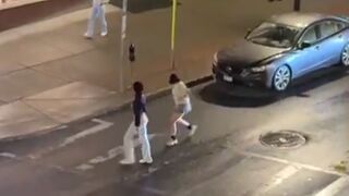 ‘Why did he try to Tase me?! Albany Police Officer appears to Tase Random Woman
