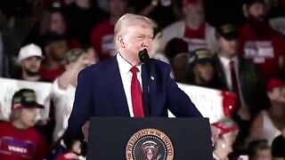 Comedian and Chief... Trump Casually Destroys a Heckler at his 100 Day Rally! Lol