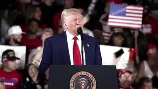 Comedian and Chief... Trump Casually Destroys a Heckler at his 100 Day Rally! Lol