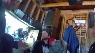 Chaos: Female Cop grabs Kid before Man has Mental Breakdown and is Put Down by Police.