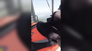 Bungee Jumper forgets to Pay, and Hook Up. What happened?