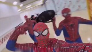 New Ridiculous Trend in Russia, Teenagers in Spiderman costumes