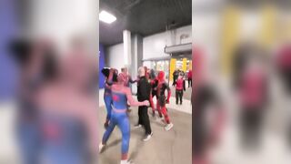 New Ridiculous Trend in Russia, Teenagers in Spiderman costumes