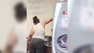 Another day Another ghetto blowout at Wendy’s