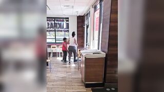 Another day Another ghetto blowout at Wendy’s