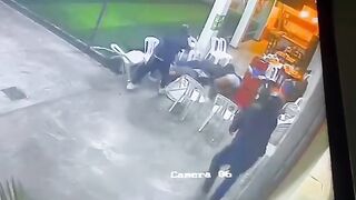 Super Efficient Hitmen Sneak up on Group with Back to Them and Murder 2