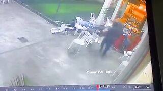 Super Efficient Hitmen Sneak up on Group with Back to Them and Murder 2