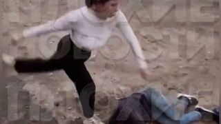 Braless Wicked 19 Year old Girl beats a Man to Near Death to Start Her "Content" Career