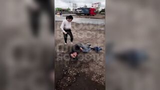 Braless Wicked 19 Year old Girl beats a Man to Near Death to Start Her "Content" Career