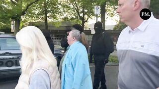 Antifa militants have targeted another elderly woman attempting to leave the TPUSA