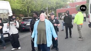 Antifa militants have targeted another elderly woman attempting to leave the TPUSA