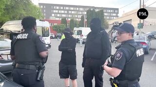 Antifa militants have targeted another elderly woman attempting to leave the TPUSA