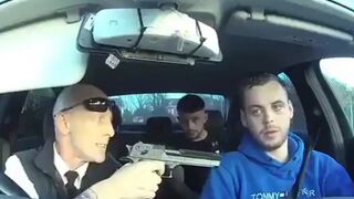 Irish taxi driver threatens passenger with a gun over alleged drug debt