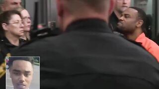 Father who Killed a Cop Days after Police shot his 18-year-old Son Walks Past 30 Officers in the Courtroom!!