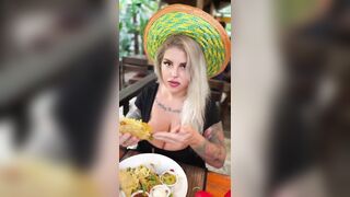 Tacos should be eaten delicately