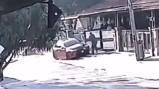Senior Citizen Hit by a Car While Sweeping in front of His House