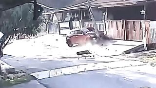 Senior Citizen Hit by a Car While Sweeping in front of His House
