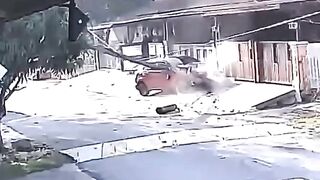 Senior Citizen Hit by a Car While Sweeping in front of His House