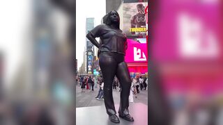 Thoughts on this 12ft statue of a plus-size black woman erected in Times Square?