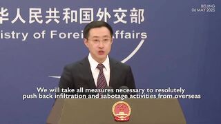 China says it will take "all measures necessary" to combat the United States CIA 'infiltration'