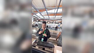 Frontier Airlines Workers Refuses to let a Man Check into his Flight, Taunts Him.