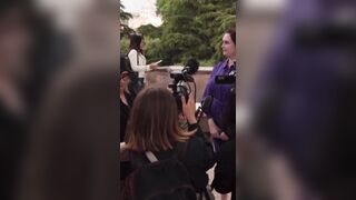 Female Pope: Feminists light pink smoke to demand a say in selecting the next Pope!