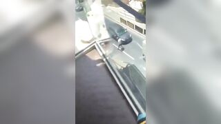 Illegal Scholar going around Punching Cars gets Exactly what he's Looking For