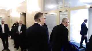Polish presidential candidate burns EU flag in Protest