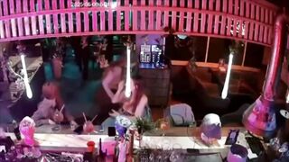 Girl's Face Slashed by Crazy Guy with a Wine Glass b/c She didn't Give Him Attention