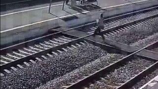 New: Young Girl wearing Headphones hit by a freight train