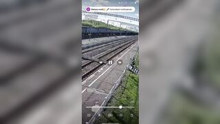 New: Young Girl wearing Headphones hit by a freight train