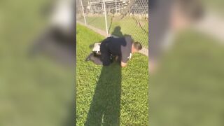 LAPD officer grabs a 14-year-old by the neck during encounter