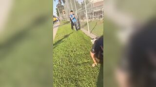 LAPD officer grabs a 14-year-old by the neck during encounter