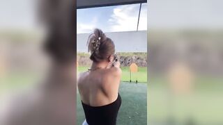 Girl Tries to "Act Cool" with a Gun at the Firing Range FAFO Ensues