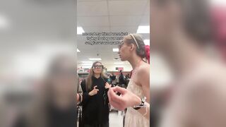 Two Girls Vlogging at TJ Maxx Encounter a Mask Wearing Karen