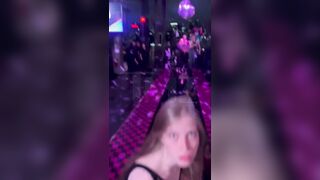 Elon Musk’s estranged Transgender son Vivian Jenna Wilson shows off his feminine dance moves as he flips his hair in a club.