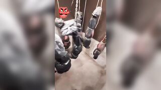 Organized crime hangs its victims as if they were bats