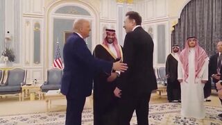 President Trump Arrives In Saudi Arabia Hoping To Make Big Economic Deals (of course he brought Musk)