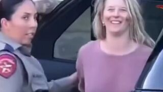 She sure seems happy..