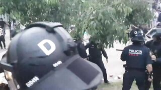 Car decides to High Tail it in the middle of giant Crowd before Derby (Full Scene)