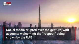 World’s Tallest Building Illuminated US Flag