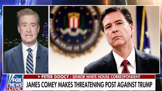 Ex-FBI COMEY makes threatening post against Trump, includes OLD&NEW vid