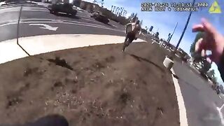 Thug just Wrestles Gun Away from Female Cop with Ease as She Struggles and Cries (Women Shouldn't Be Cops!!!)