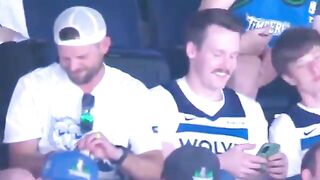 Jumbotron Captures Guy Taking a Bump at a Timberwolves Game