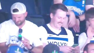 Jumbotron Captures Guy Taking a Bump at a Timberwolves Game