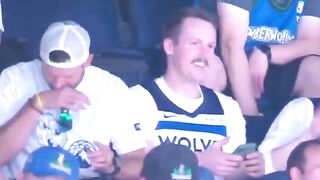 Jumbotron Captures Guy Taking a Bump at a Timberwolves Game